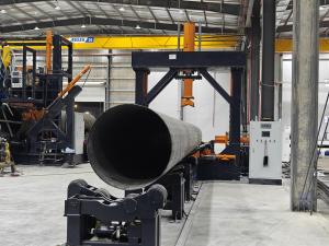 Quality Max Diameter 2500mm High Mast Pole Assembly Straightening Machine wholesale