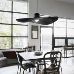 Modern Art Designer WhiteChandelier Living Bedroom Home Bar Straw Hat Chandelier