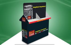 Quality Black Two Side Show Dinnerware Cardboard Free Standing Display Shelving Units wholesale