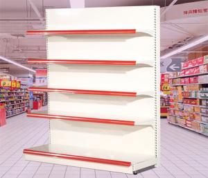 Quality Single Sided MDF Grocery Display Shelves Environmental 900*660*1350mm wholesale
