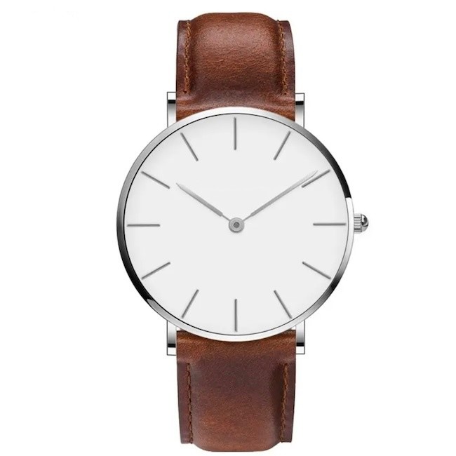 Luxury Waterproof Quartz Watch Japanese Movement Men'S Belt Watch