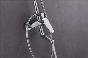 Quality Anti Rust Bathtub Shower Faucet Sets Polished Surface 1.5m Soft Tube Wear Resistance wholesale