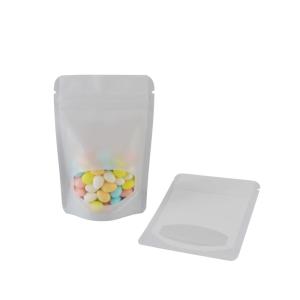 Quality White Standing Zipper BOPP Mylar Smell Proof Bags wholesale