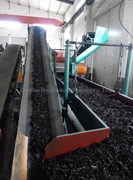 semi-automatic waste tire recycling plant / tire recycling line / waste tire