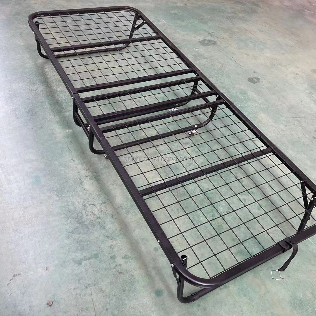 Space-Saving Black Metal Twin Over Frame With Ladders Bedroom Fence for Kids and Teens