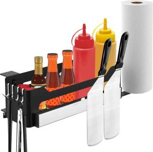 Quality Convenient Carbon Steel Griddle Grill Caddy Organizer for Blackstone BBQ Accessories wholesale