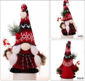 Quality Soft Plush Christmas Doll Unisex Toy with Embroidered Facial Features wholesale