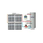 800kpa/116psi Rooftop Parabolic Trough Heat Pipe Solar Thermal Water Collector