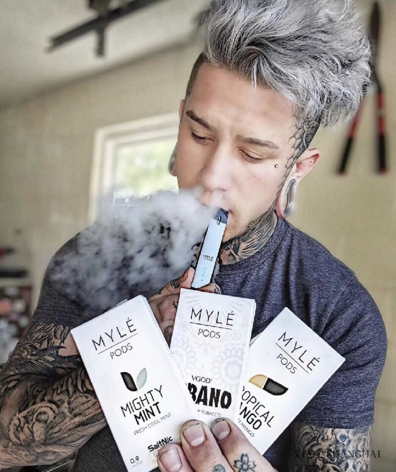 Factory oem e-cigarette accessories 0.9ml Myle pods CUBAN ICE PEPPERMINT MANGO STRAWBERRIE for Myle flat Vape device