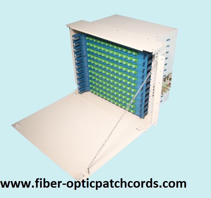 Cold Rolled Steel Optical Distribution Frame For 24 Core 144 Core SC Adapters