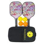 Premium Fiber Pickleball Paddles PP Honeycomb Core Gamma With Full Carbon