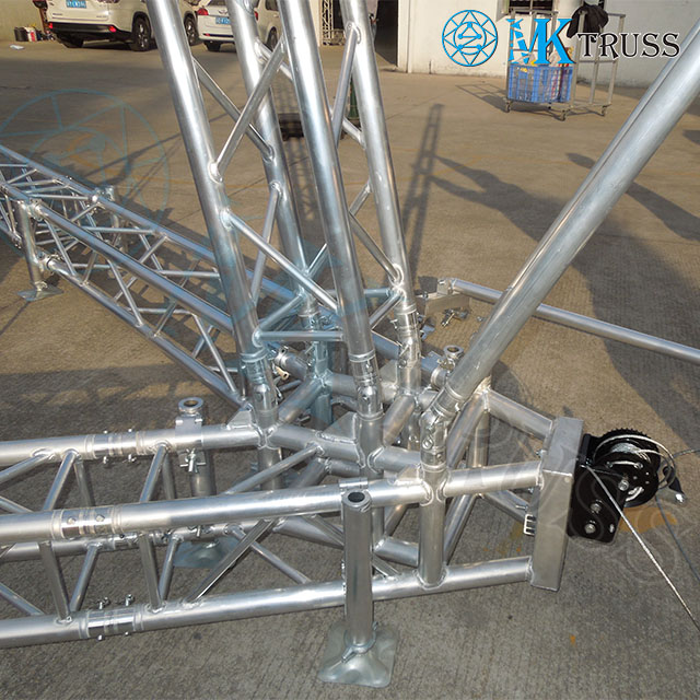 24ft Line Array Speaker Truss OEM Main Tube diameter and Spigot/ Screw/ Fork Connector
