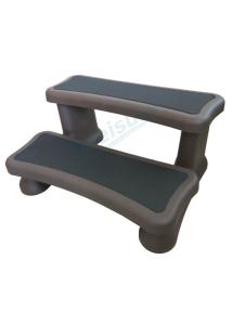 Quality Dark Brown Hot Tub Spa Steps Jacuzzi Pool Ladder Stylish Design Easy Assemble wholesale