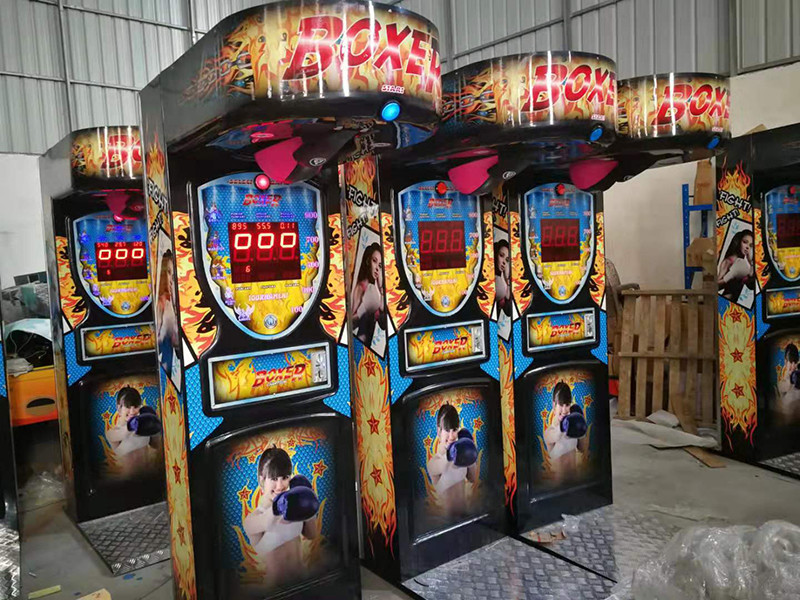 Coin Operated Game Street Amusement Park Electronic Hammer Boxing Machine Arcade Boxing Punch Machine Price For Sale