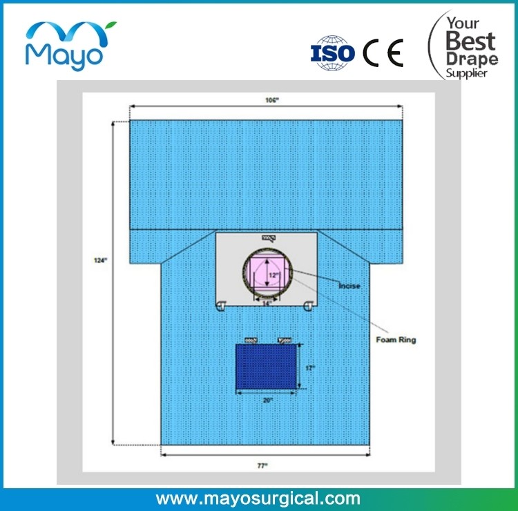 C-Section Drape With Pouch And Fenestration Sterile