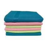 KILINE Waffle Kitchen Towel 100% Cotton Strong Water Absorption Plain Color Dish
