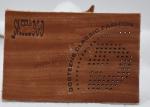 Brown PVC TPU Stitched On Jeans Leather Label SGS Embossed Leather Tags