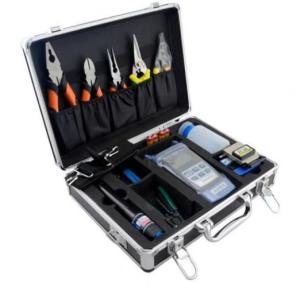 China Portable FTTH Aluminum Fiber Optic Tools Box multiple set kits on sale