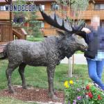 Cast Moose Custom Bronze Sculpture Metal Animal Handicrafts