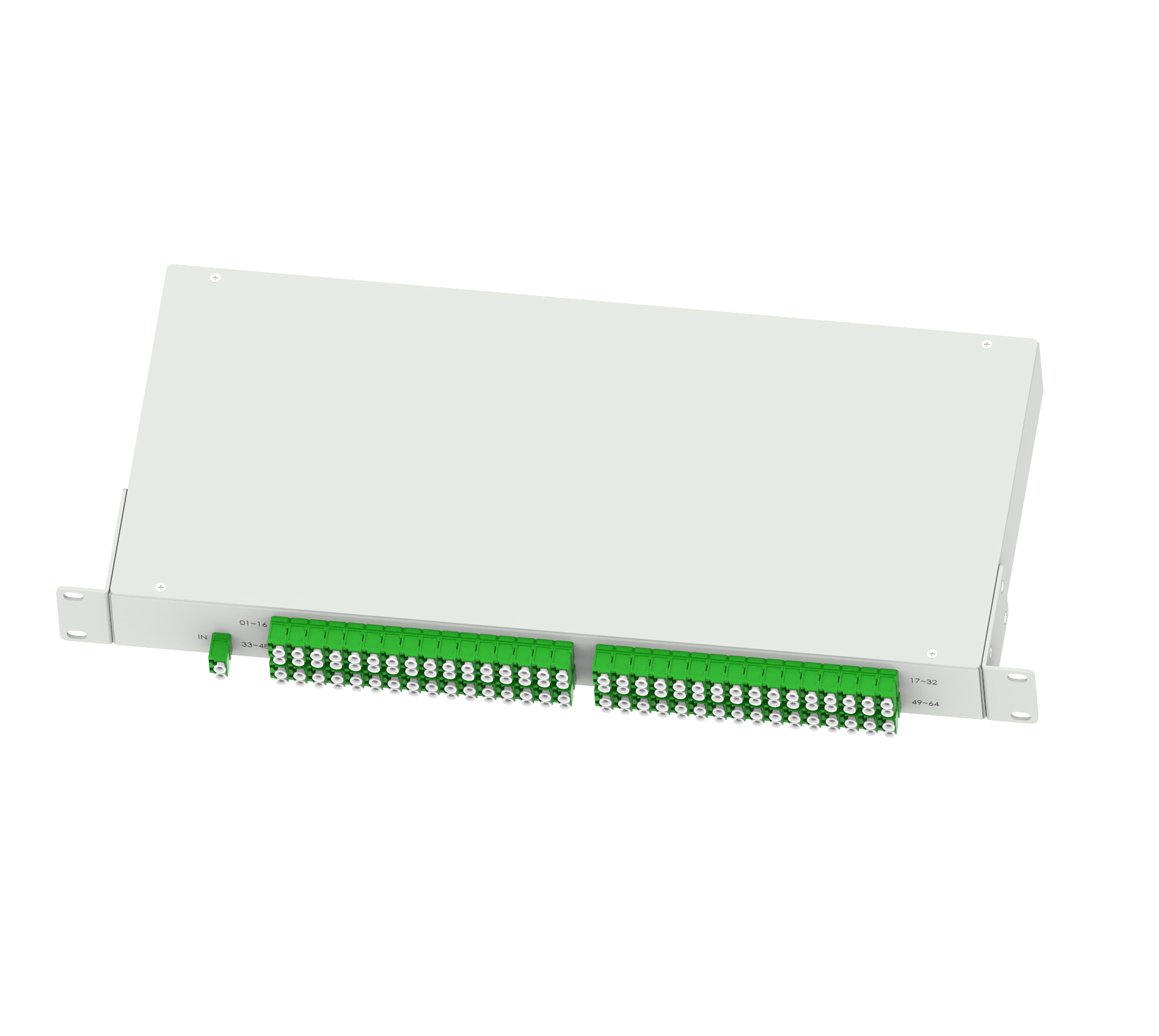 5 Time 19inch LC APC Type Fiber Optic Splitter Panel for FTTX Network Solutions