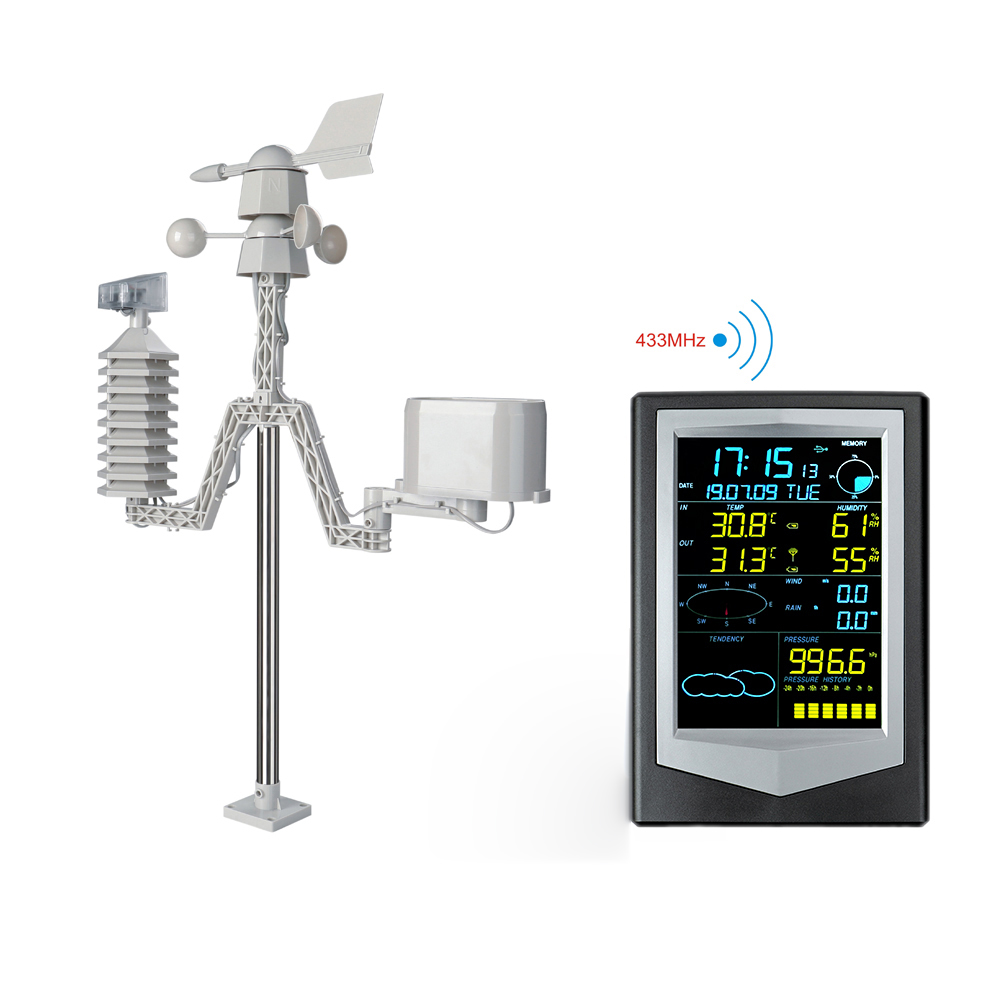 Wireless Multi Function Weather Station Test Wind Direction Speed Rainfall With Ease