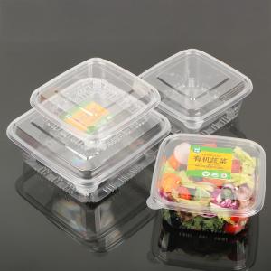 Quality Disposable Plastic Salad Sweetmeat Preserved Fruit Packaging With Lid wholesale