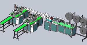 Quality Disposable Face Mask Production Line For Hospital Surgical / Personal Care Mask wholesale