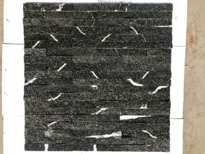 Quality Lighting Black 1-1.5cm Thin Cultured Granite Stone Veneer Panels wholesale