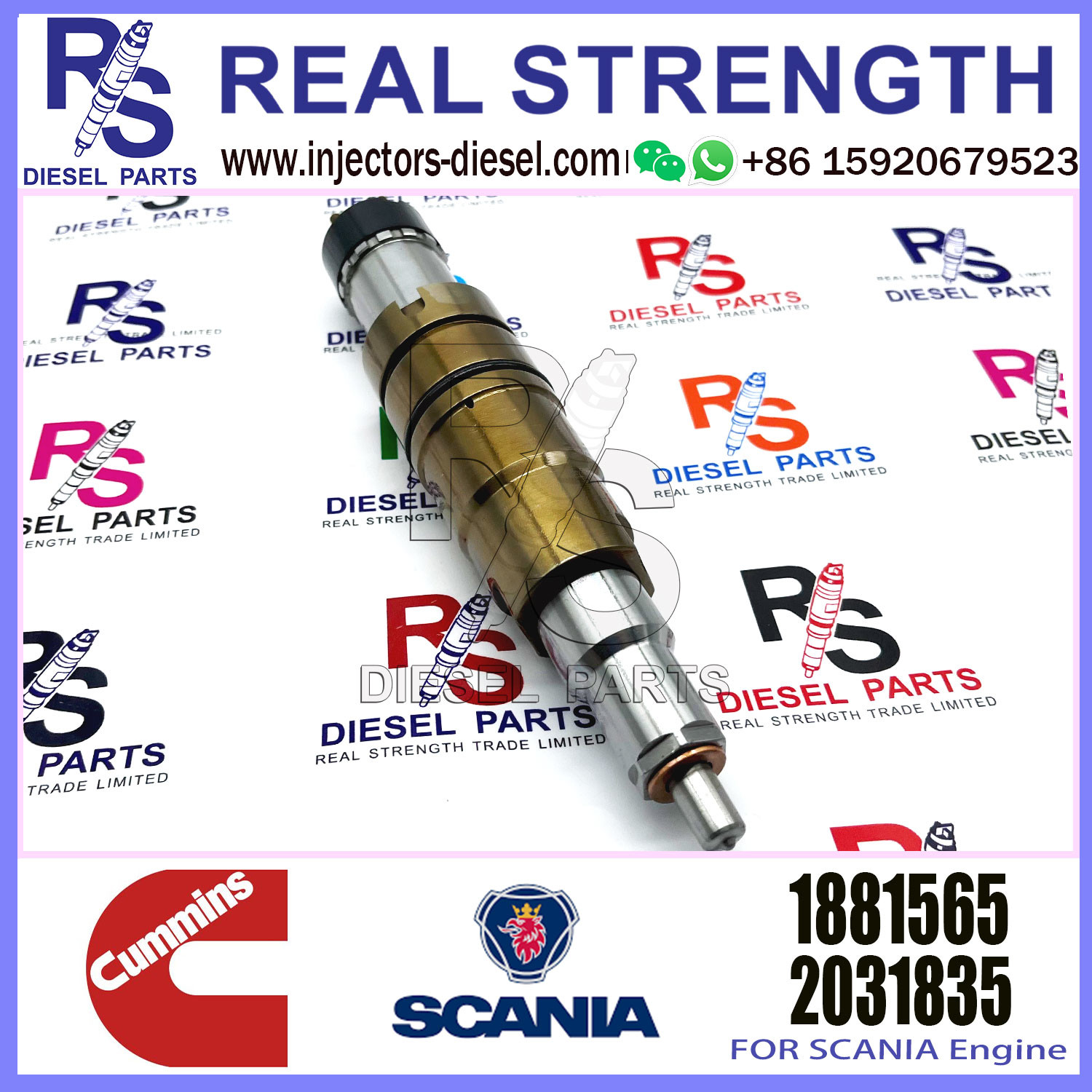common rail injector 1881565 for diesel fuel engine DC13 1933613 2057401 2058444
