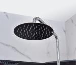 900x900x2150mm Quadrant Shower Enclosure Black 5mm