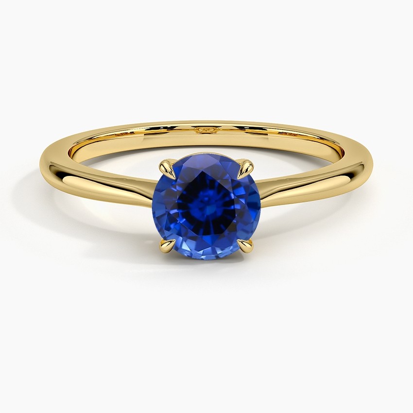 Selena 4ct Cushion Cut Blue Sapphire Engagement Ring For Women