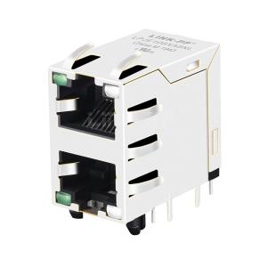 Quality LPJE106XA8NL Green/Yellow&amp;Green LED 2X1 Port RJ45 Modular Jacks without Integrated Magnetics wholesale