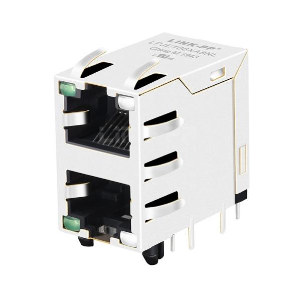 LPJE106XA8NL Green/Yellow&Green LED 2X1 Port RJ45 Modular Jacks without