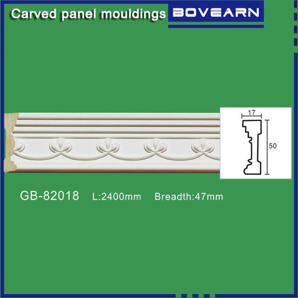 Plaster-like polyurethane decorative wall trims for interior decoration color