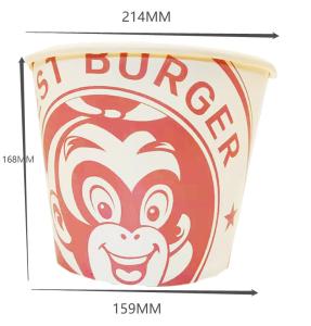 Quality 150oz Disposable Paper Food Buckets Biodegradable For Popcorn wholesale
