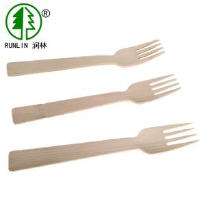 Quality Kitchen Disposable Biodegradable Bamboo Utensils Fork And Spoon Set 170mm wholesale