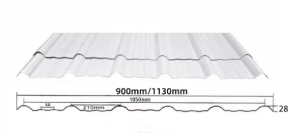 900-1360mm Circular Wave Tile for Easy Application