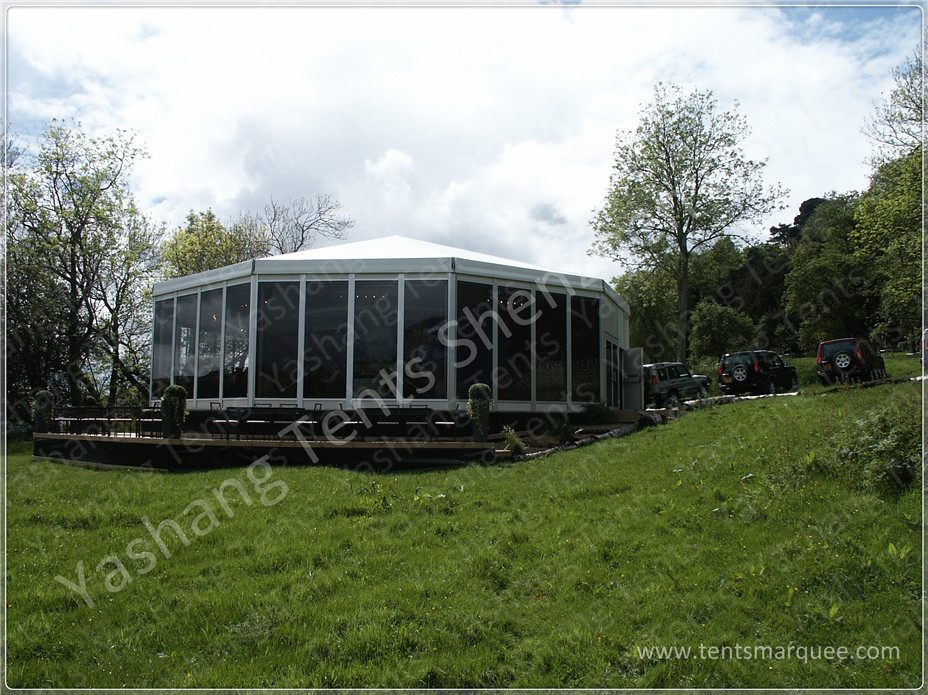 Clear Span PVC Fabric Aluminum Frame Outdoor Sunscreen Car Exhibition Tent