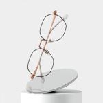 Round Titanium Frame Glasses Unisex Anti Radiation Anti Blue Light