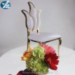 Flower Design High Back Wedding Chair Royal Furniture Chair 49X56X107cm