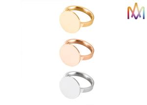 Quality Anti Corrosion 3.5g Mens Stainless Steel Signet Rings wholesale