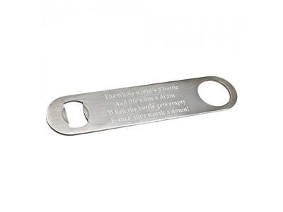 Bar Blade Stainless Steel Bottle Opener,Custom cheap promotion gift, die