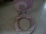 decorative clear polyresin toilet seat,color toilet seat,toilet,cover,MDF,PVC,PP
