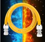 SS304 Gas Flexible Hose , DN15 Stainless Flexible Gas Line Socket Connectors