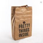 OEM Insulated Kraft Brown Paper Lunch Bag Thermal Cooler Bags For Food Picnic
