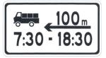 Hot Sale Transportation Facilities Time Auxiliary Sign Rectangle Safety Signs