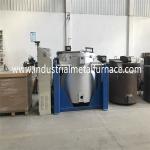 1000KG Gas Fired Tilting Crucible Melting Furnace Aluminium Scrap Melting