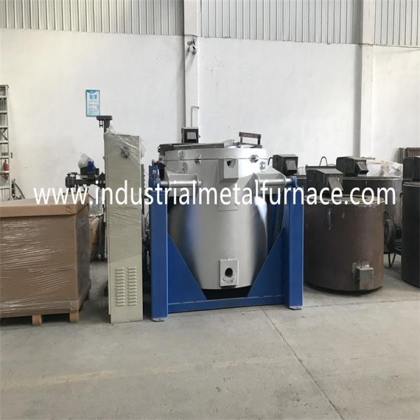 1000KG Gas Fired Tilting Crucible Melting Furnace Aluminium Scrap Melting