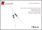 125V 250V Wire Wound Resistor Noncombustible Coated