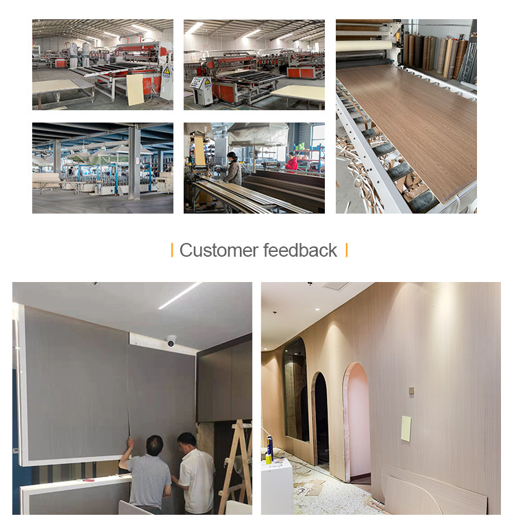 Soundproof Acoustic Fabric Bamboo Fiber Wall Panel ECO Friendly